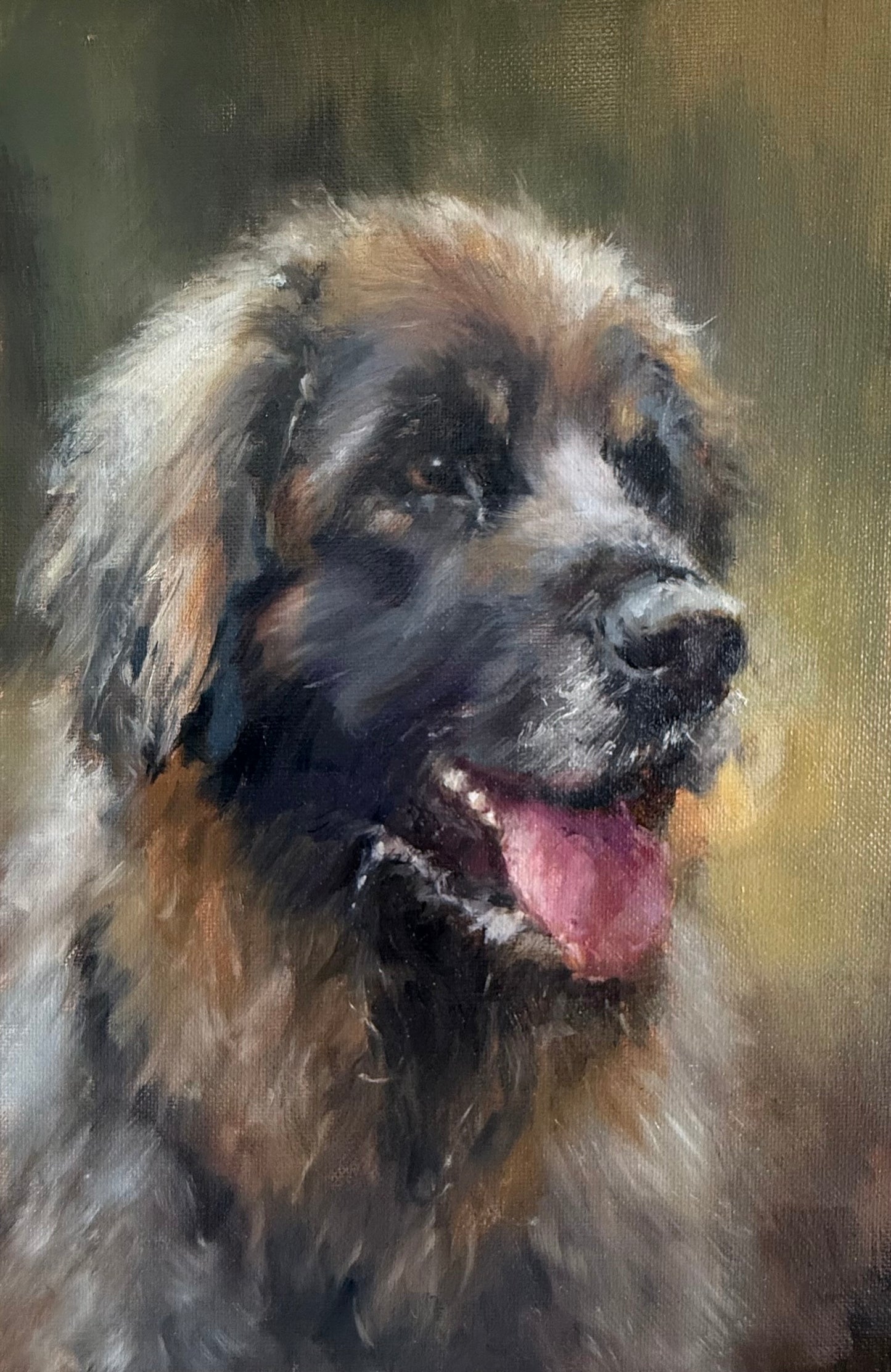 Sienna the Leonberger — Original Oil Painting